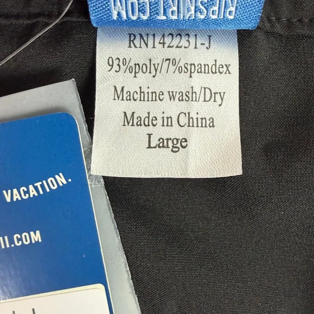RipSkirt Hawaii 2 Women's Wrap Skirt Size Large Black